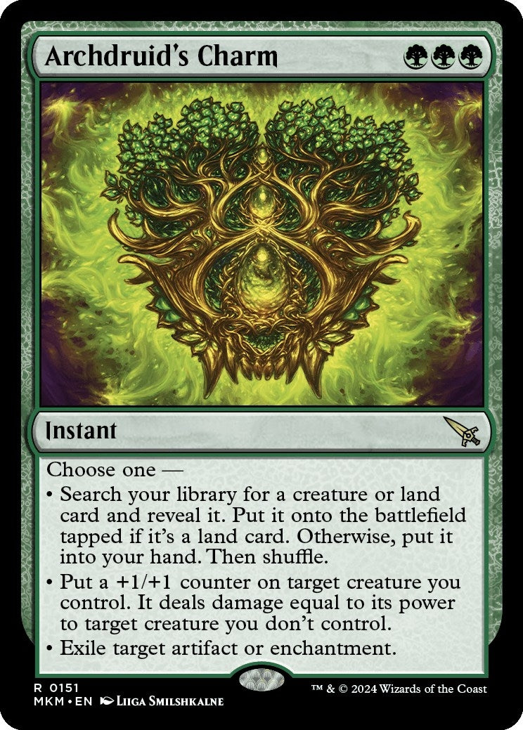 Image for Archdruid's Charm (Murders at Karlov Manor) (151) - Magic: The Gathering