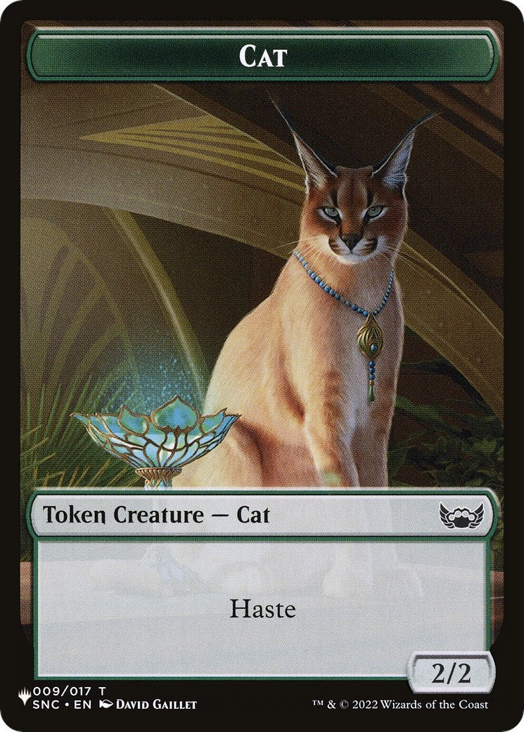 Image for Cat (009) // Dog Double-Sided Token (The List Reprints) (9 // 10) - Magic: The Gathering