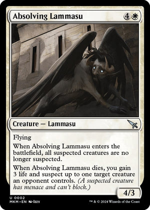 Image for Absolving Lammasu (Murders at Karlov Manor) (2) - Magic: The Gathering