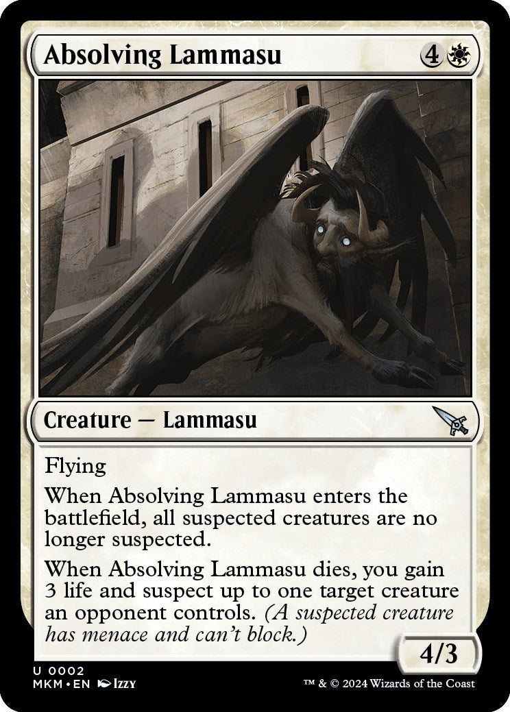 Image for Absolving Lammasu (Murders at Karlov Manor) (2) - Magic: The Gathering