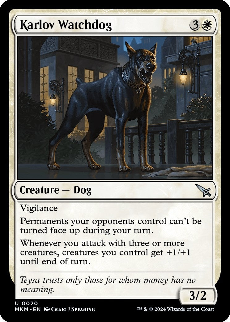 Image for Karlov Watchdog (Murders at Karlov Manor) (20) - Magic: The Gathering