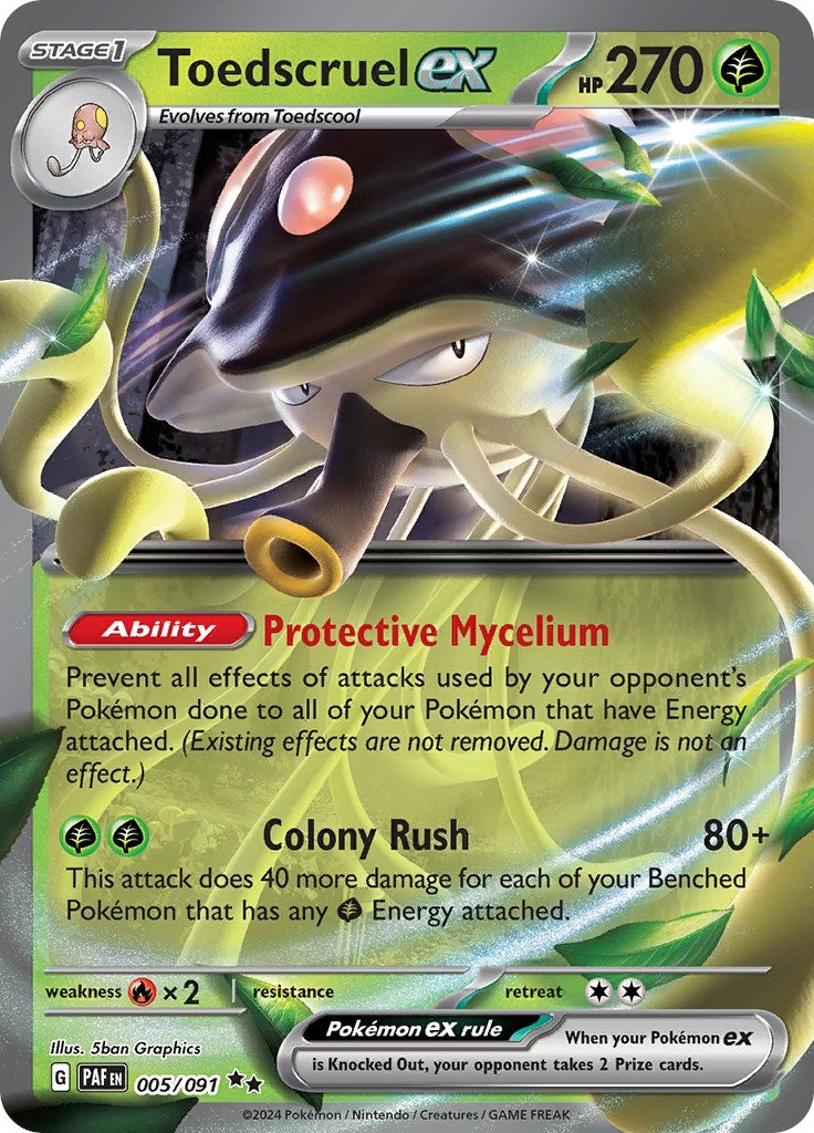 Image for Toedscruel ex (SV: Paldean Fates) (005/091) - Pokemon