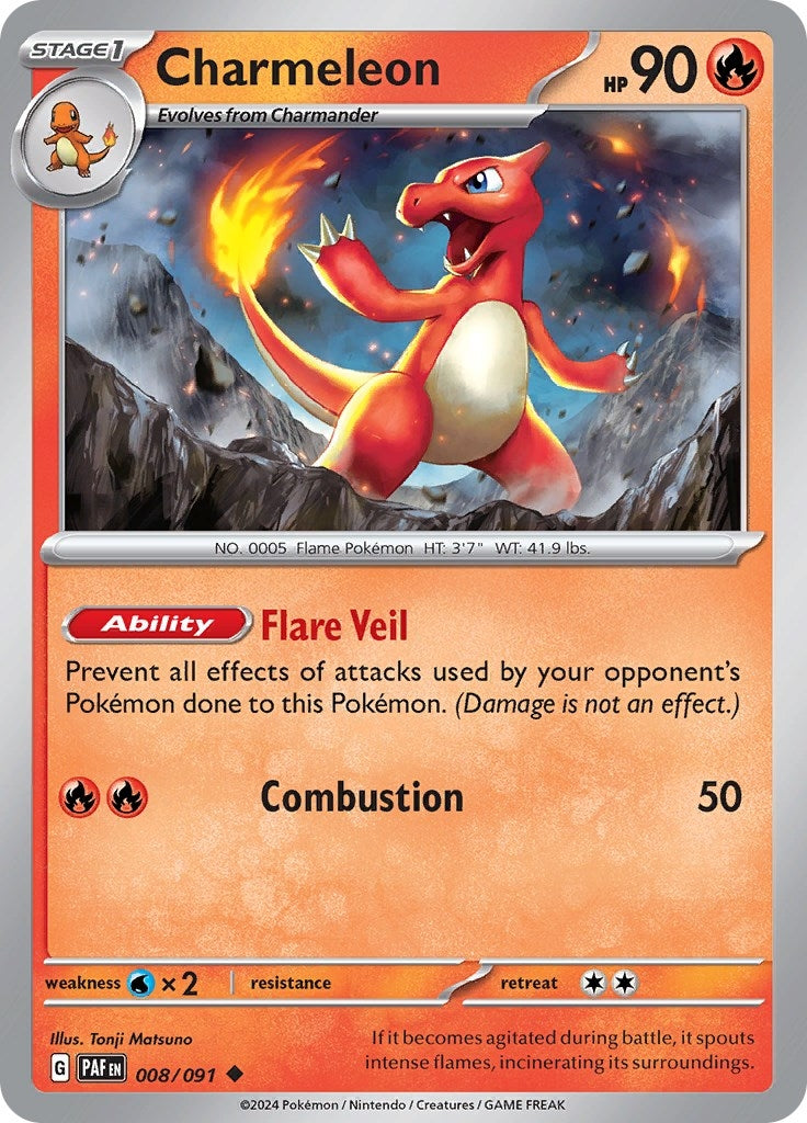 Image for Charmeleon (SV: Paldean Fates) (008/091) - Pokemon