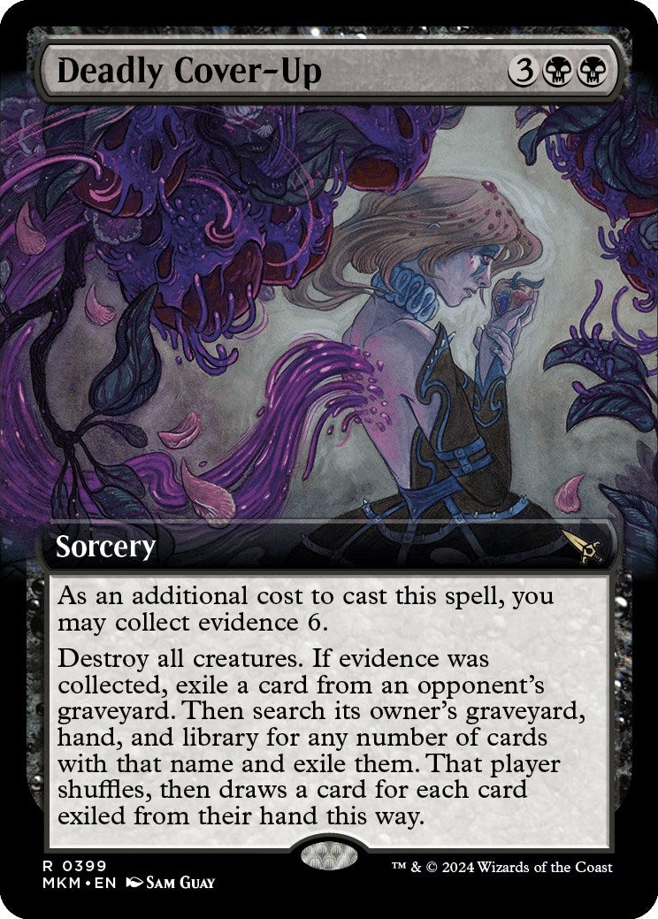 Image for Deadly Cover-Up (Extended Art) (Murders at Karlov Manor) (399) - Magic: The Gathering