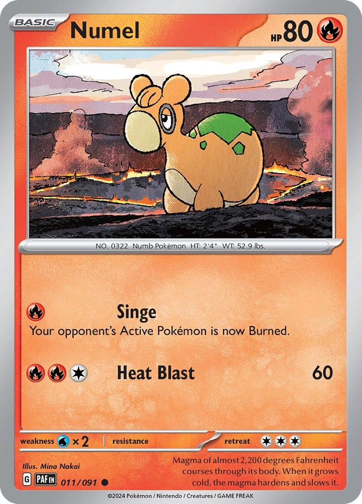 Image for Numel (SV: Paldean Fates) (011/091) - Pokemon
