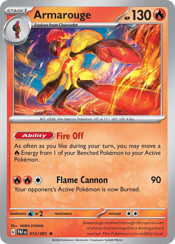 Image for Armarouge (SV: Paldean Fates) (015/091) - Pokemon