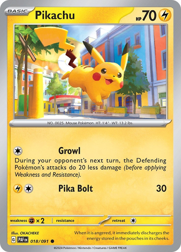 Image for Pikachu (SV: Paldean Fates) (018/091) - Pokemon