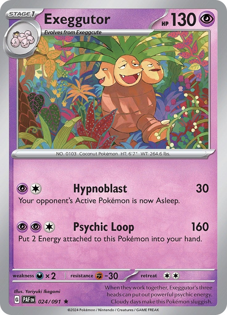 Image for Exeggutor (SV: Paldean Fates) (024/091) - Pokemon