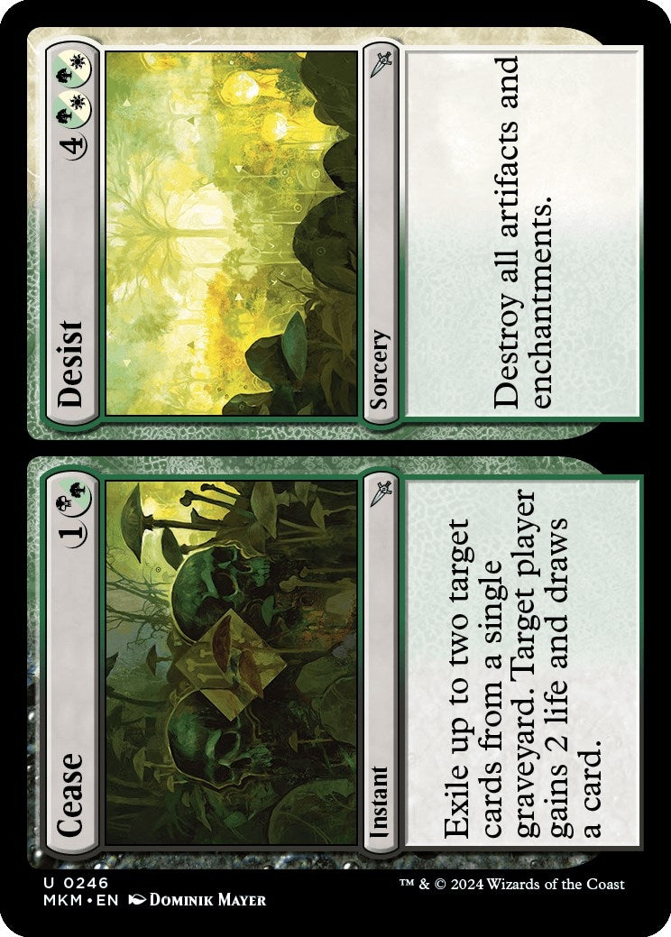 Image for Cease // Desist (Murders at Karlov Manor) (246) - Magic: The Gathering