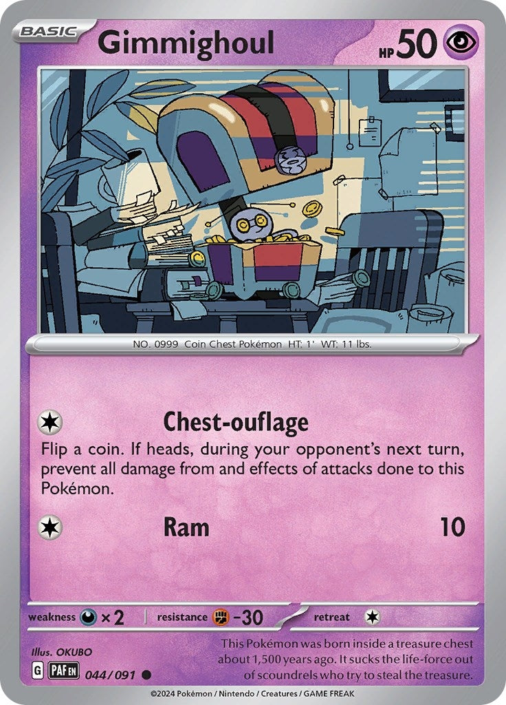 Image for Gimmighoul (SV: Paldean Fates) (044/091) - Pokemon