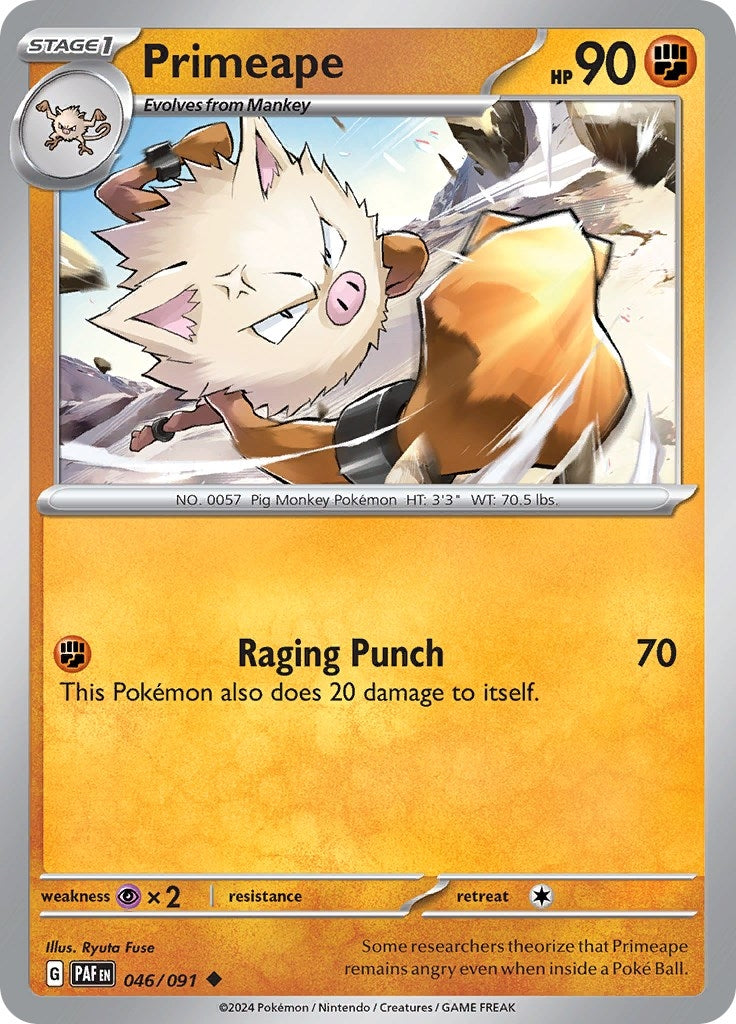 Image for Primeape (SV: Paldean Fates) (046/091) - Pokemon