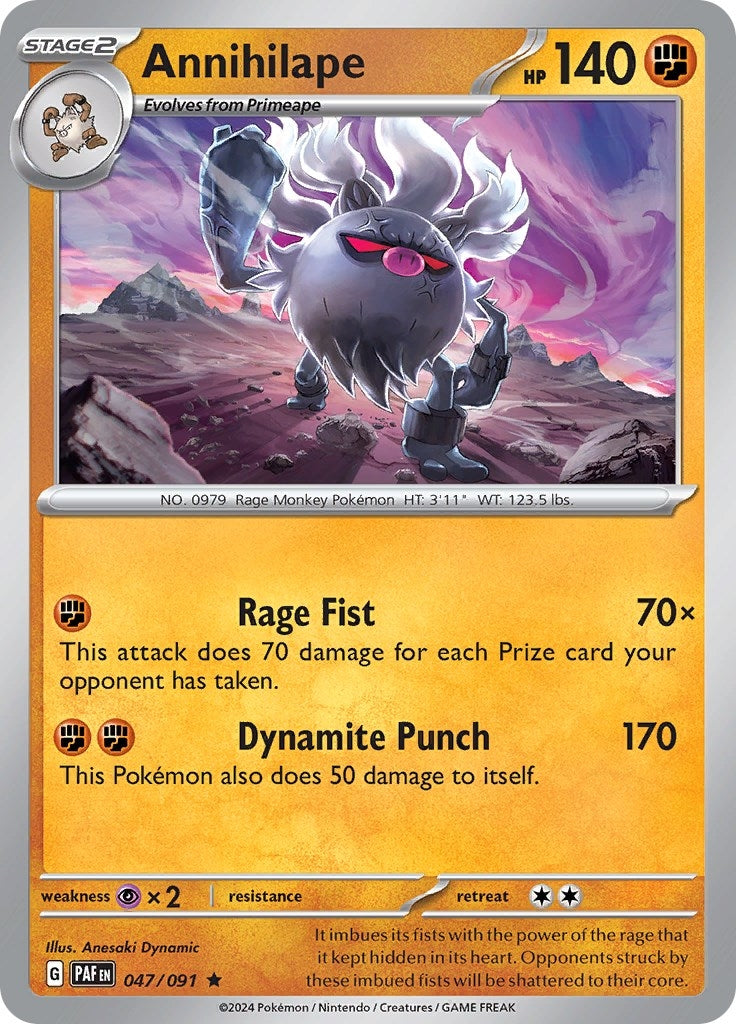 Image for Annihilape (SV: Paldean Fates) (047/091) - Pokemon