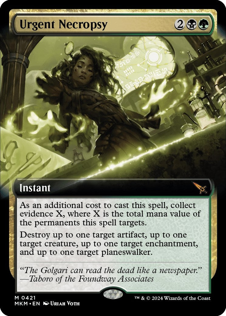 Image for Urgent Necropsy (Extended Art) (Murders at Karlov Manor) (421) - Magic: The Gathering