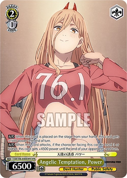 Image for Angelic Temptation, Power (OFR) (Chainsaw Man) (CSM/S96-E008OFR OFR) - Weiss Schwarz