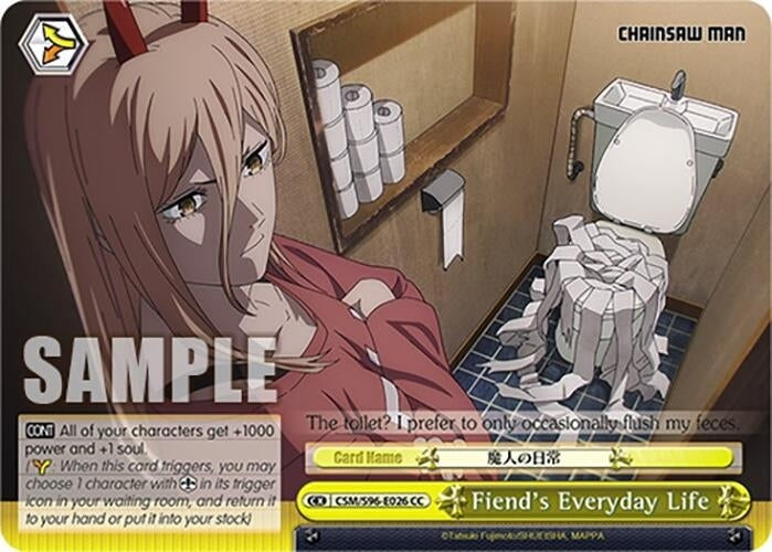 Image for Fiend's Everyday Life (Chainsaw Man) (CSM/S96-E026 CC) - Weiss Schwarz