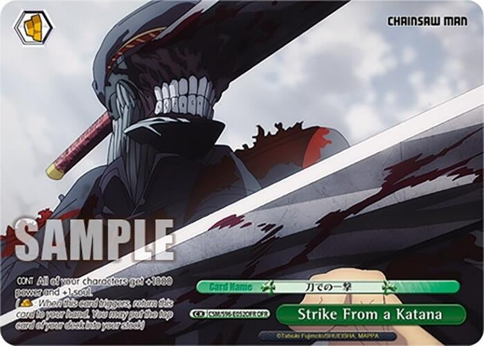 Image for Strike From a Katana (OFR) (Chainsaw Man) (CSM/S96-E052OFR OFR) - Weiss Schwarz