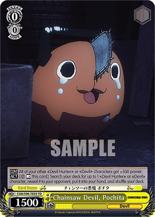 Image for Chainsaw Devil, Pochita (Chainsaw Man) (CSM/S96-TE03 TD) - Weiss Schwarz