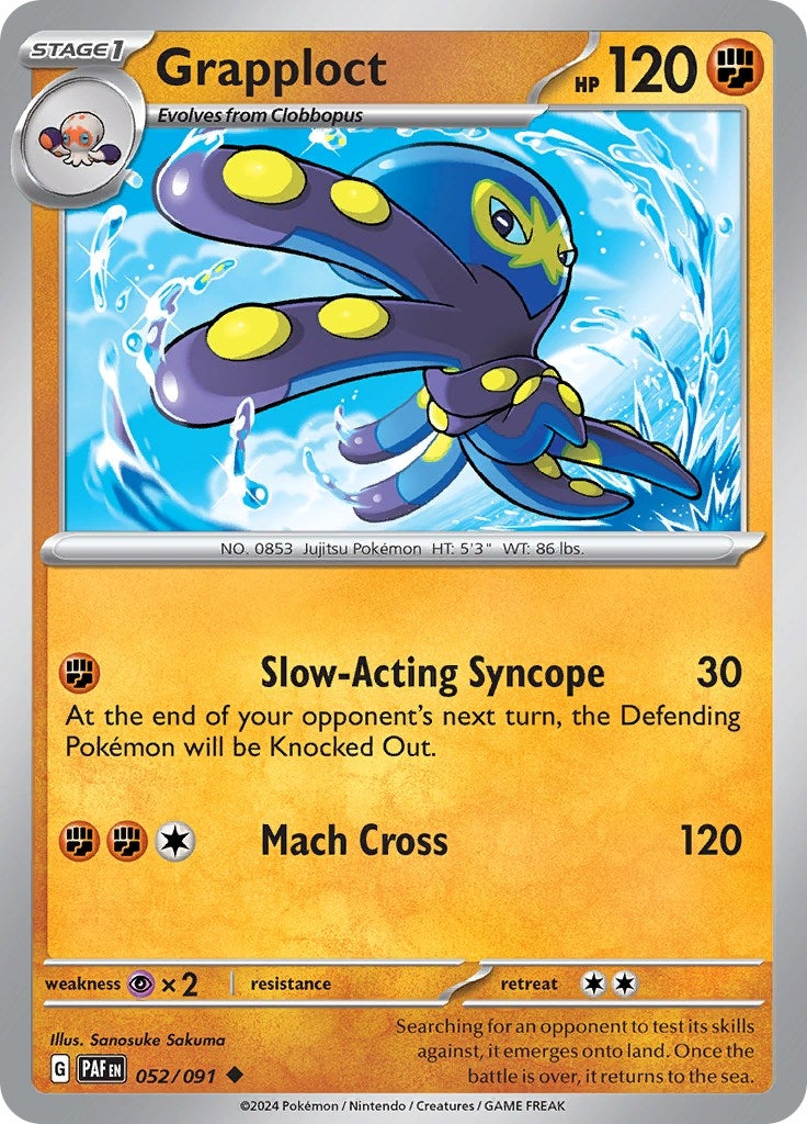Image for Grapploct (SV: Paldean Fates) (052/091) - Pokemon