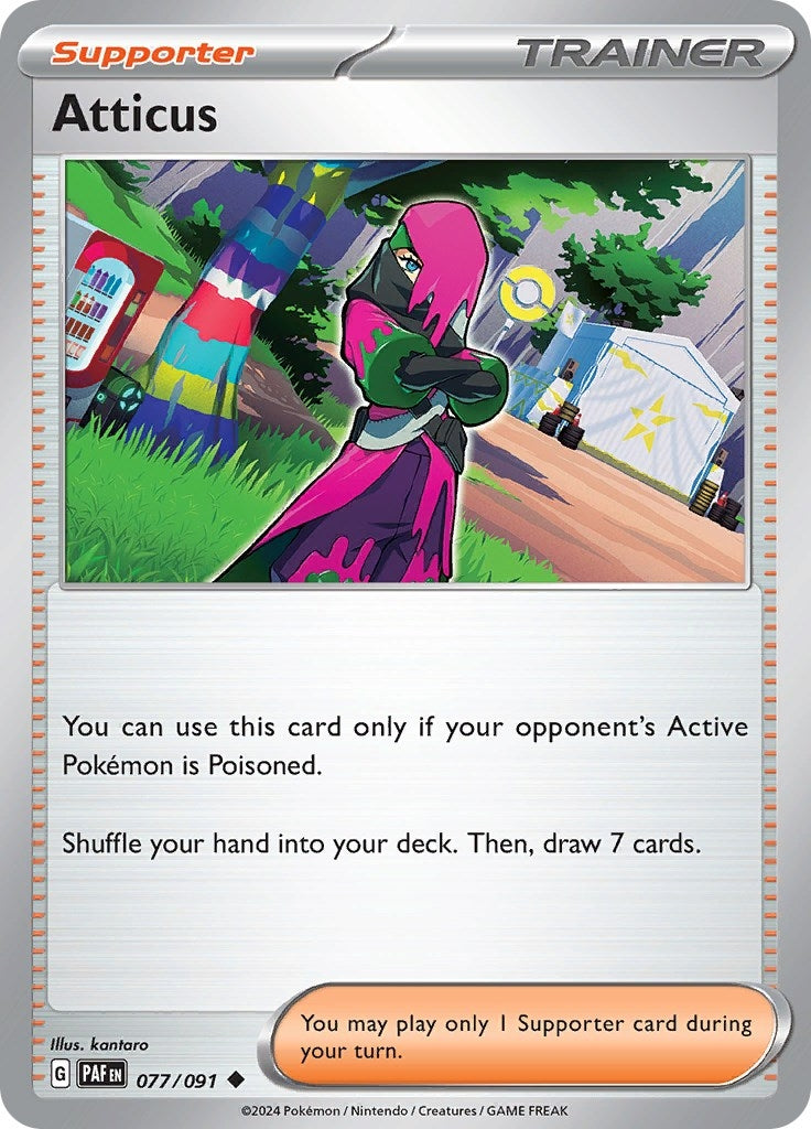 Image for Atticus (SV: Paldean Fates) (077/091) - Pokemon