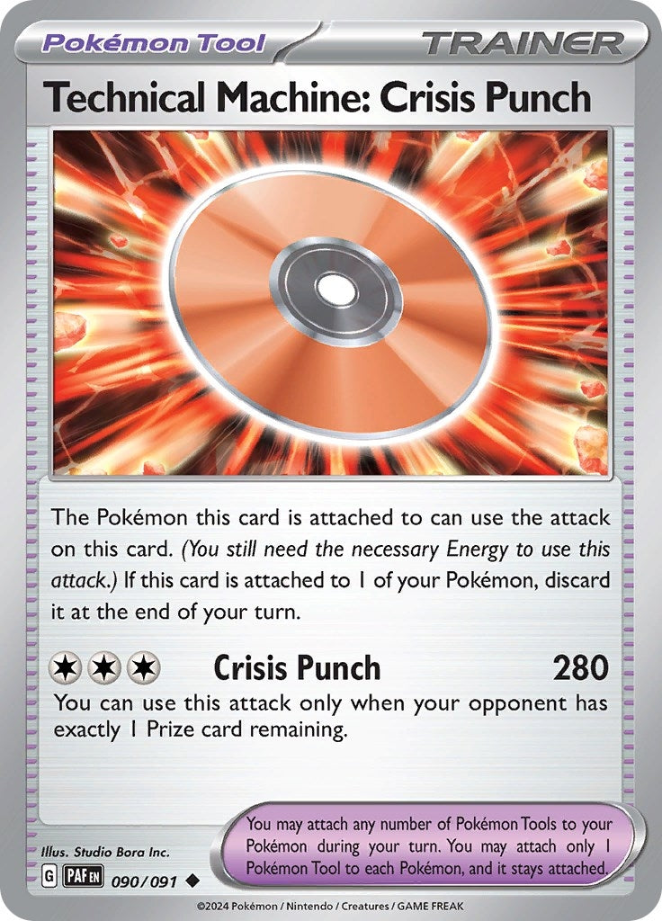 Image for Technical Machine: Crisis Punch (SV: Paldean Fates) (090/091) - Pokemon