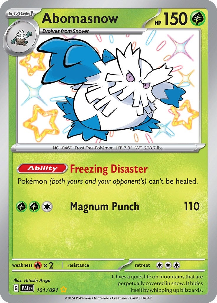 Image for Abomasnow (SV: Paldean Fates) (101/091) - Pokemon
