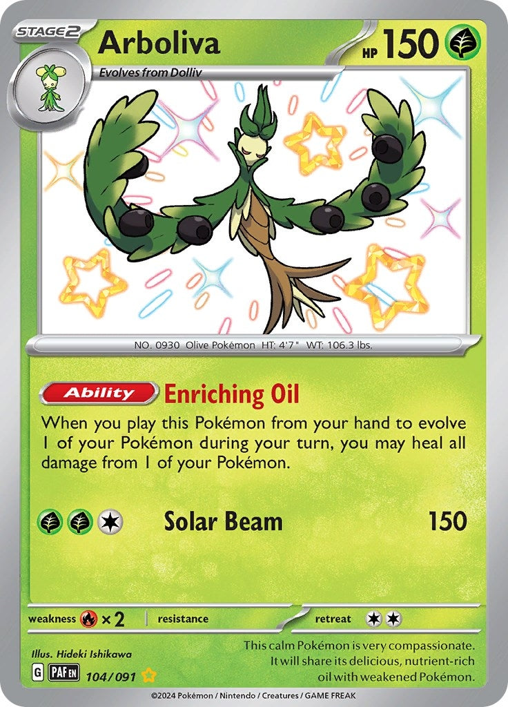 Image for Arboliva (SV: Paldean Fates) (104/091) - Pokemon