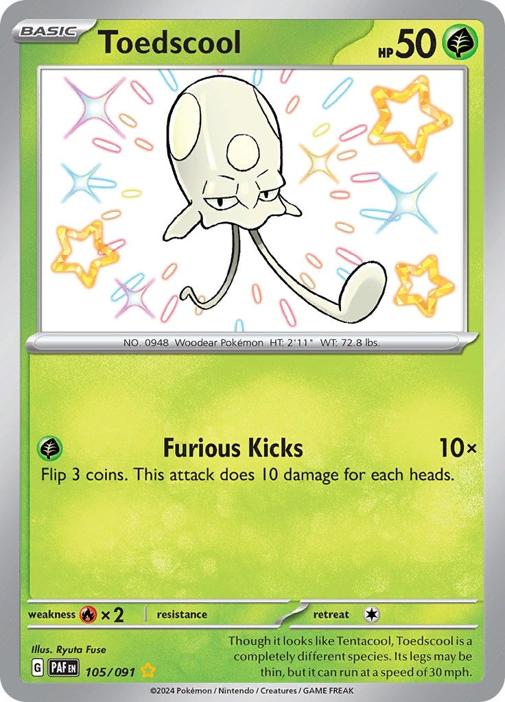 Image for Toedscool (SV: Paldean Fates) (105/091) - Pokemon
