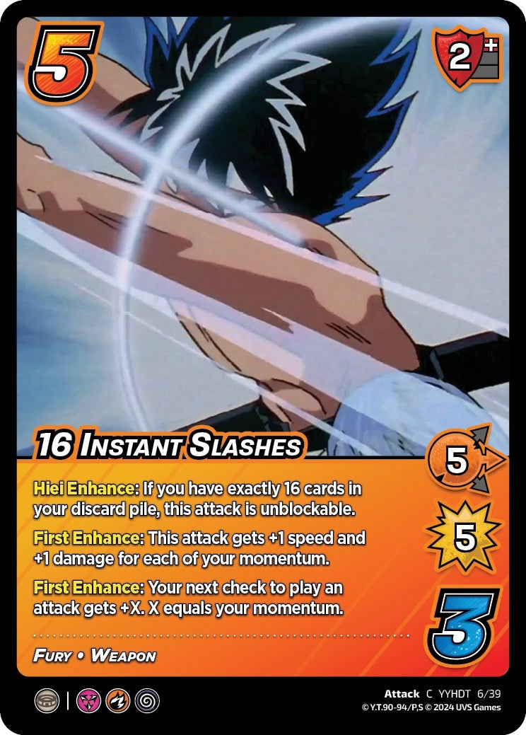 Image for 16 Instant Slashes (Time Shifted) (Yu Yu Hakusho: Dark Tournament) (6/39) - UniVersus