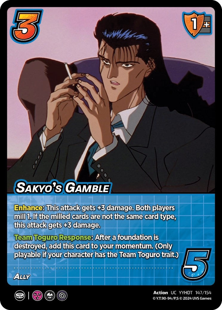 Image for Sakyo's Gamble (Yu Yu Hakusho: Dark Tournament) (147/154) - UniVersus