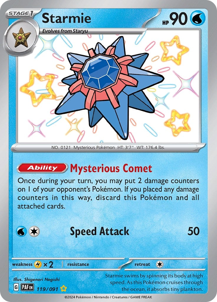 Image for Starmie (SV: Paldean Fates) (119/091) - Pokemon