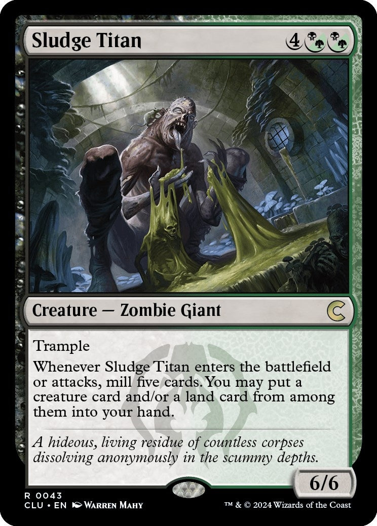Image for Sludge Titan (Ravnica: Clue Edition) (43) - Magic: The Gathering