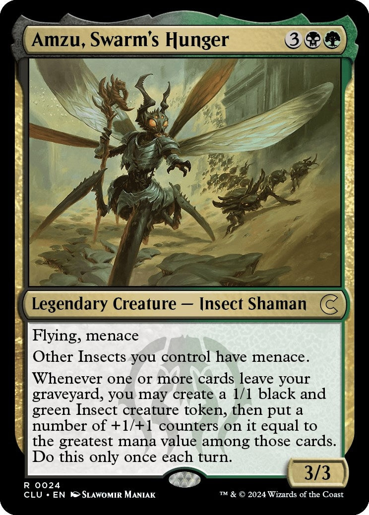 Image for Amzu, Swarm's Hunger (Ravnica: Clue Edition) (24) - Magic: The Gathering