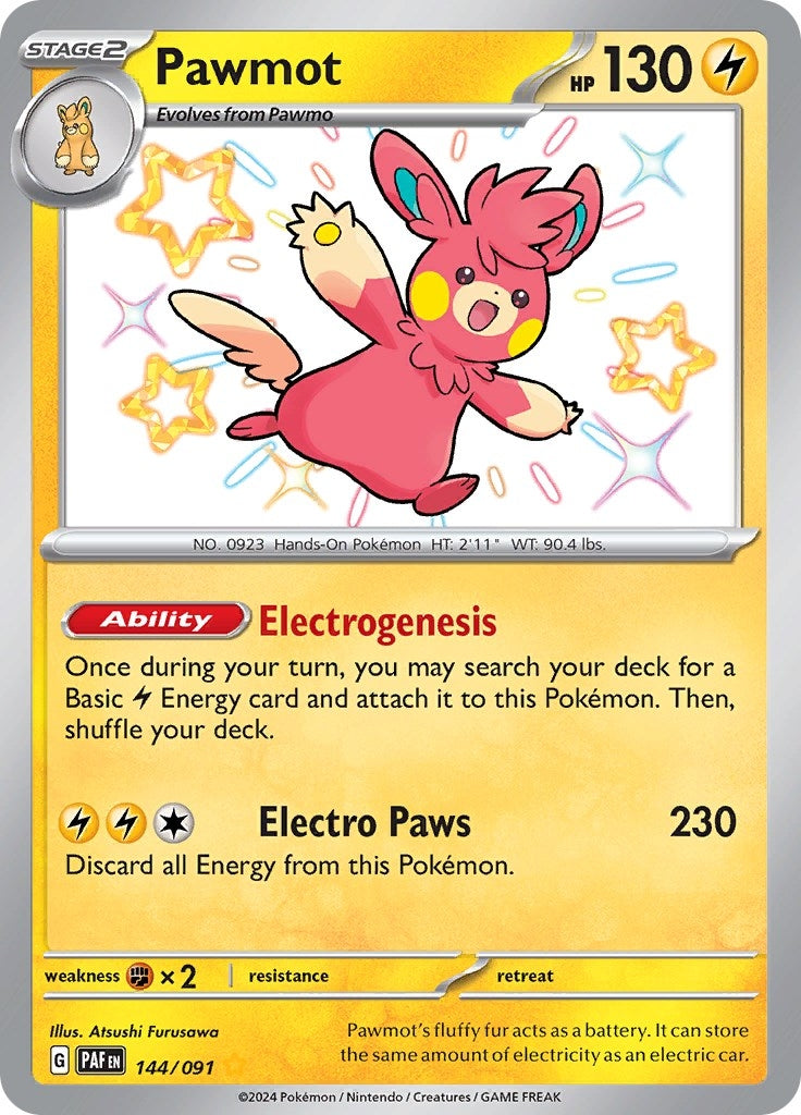 Image for Pawmot (SV: Paldean Fates) (144/091) - Pokemon
