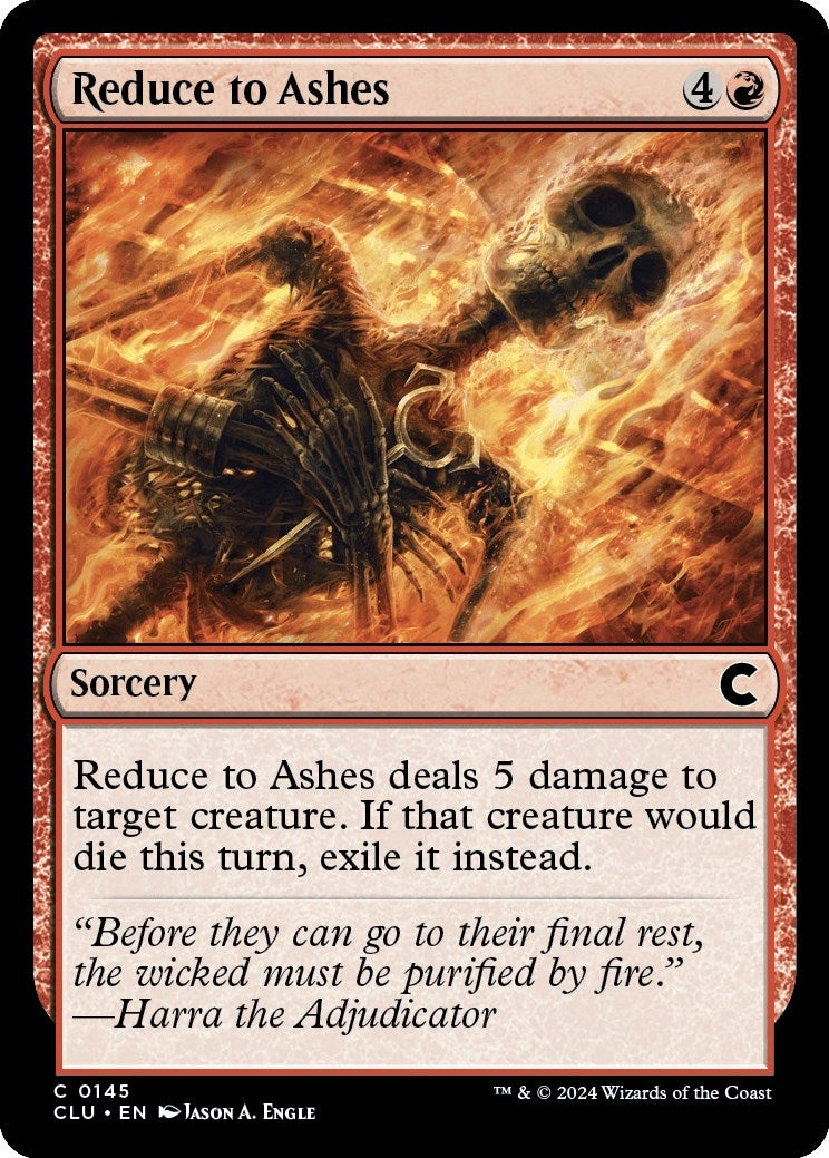 Image for Reduce to Ashes (Ravnica: Clue Edition) (145) - Magic: The Gathering