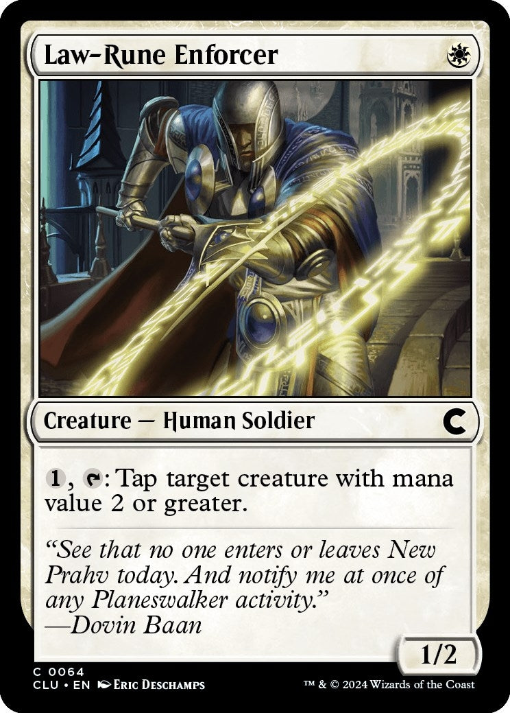 Image for Law-Rune Enforcer (Ravnica: Clue Edition) (64) - Magic: The Gathering