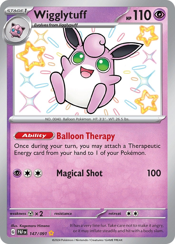 Image for Wigglytuff (SV: Paldean Fates) (147/091) - Pokemon