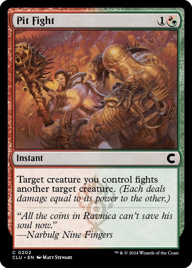 Image for Pit Fight (Ravnica: Clue Edition) (202) - Magic: The Gathering