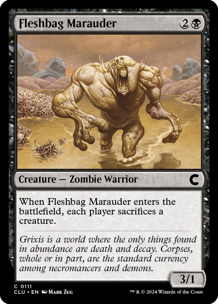 Image for Fleshbag Marauder (Ravnica: Clue Edition) (111) - Magic: The Gathering