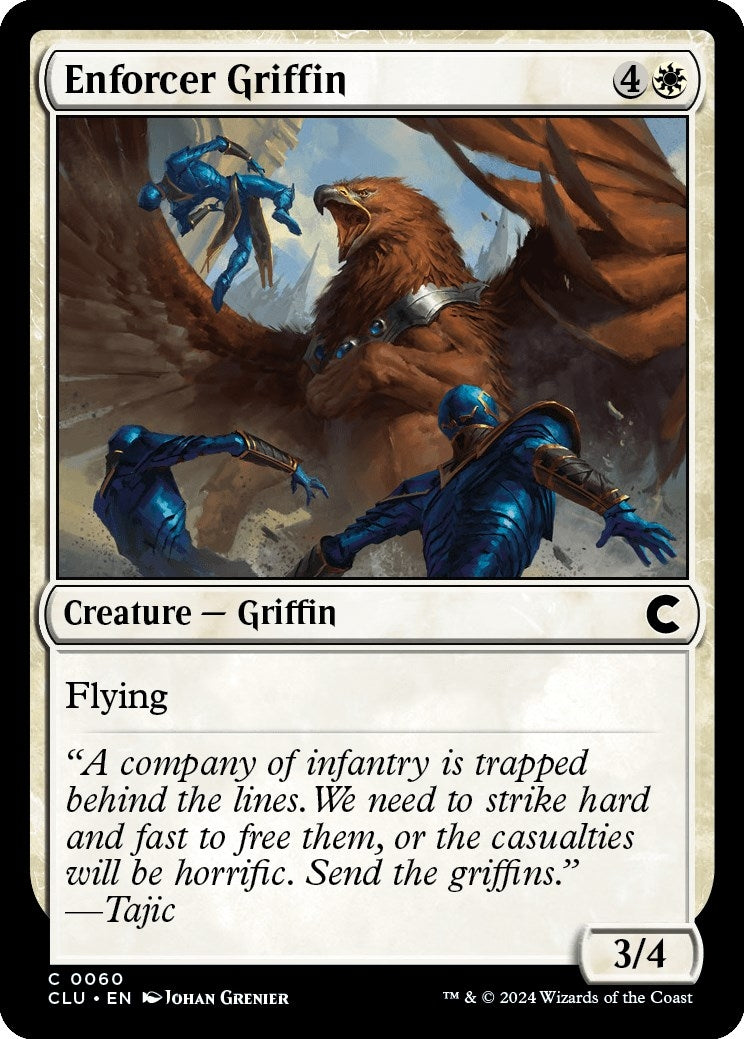 Image for Enforcer Griffin (Ravnica: Clue Edition) (60) - Magic: The Gathering