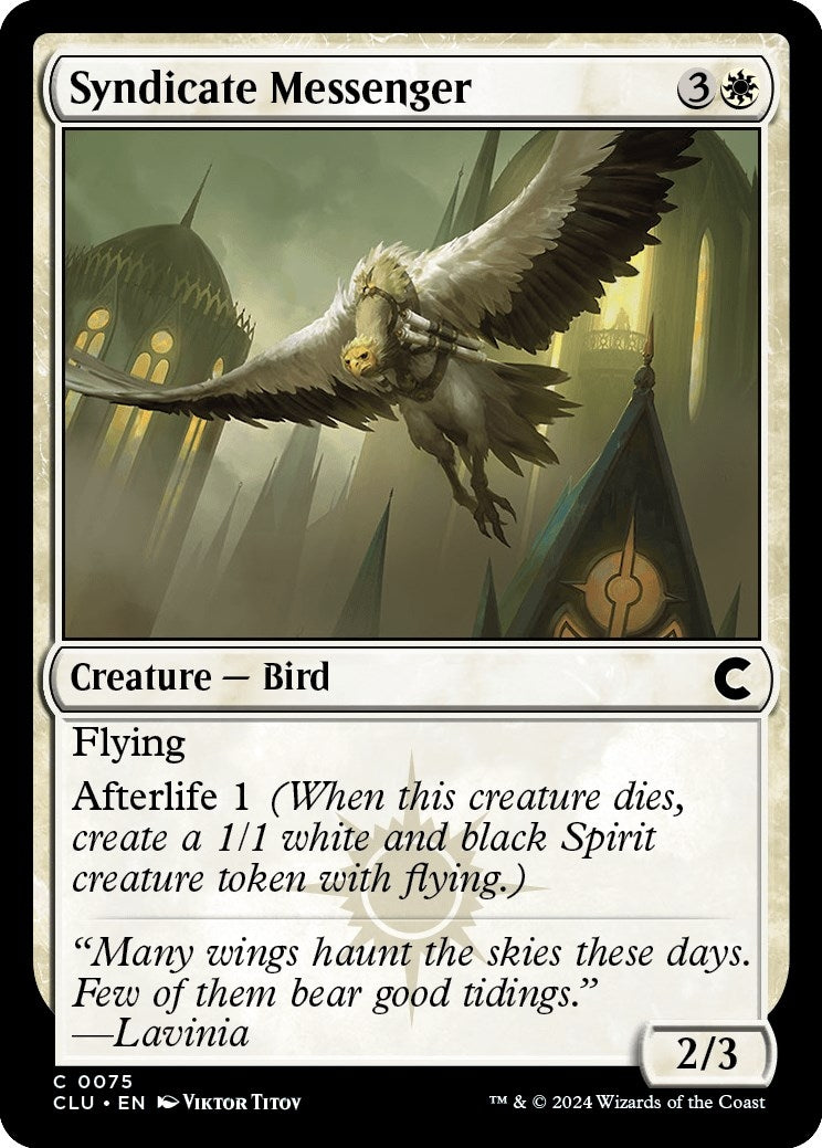 Image for Syndicate Messenger (Ravnica: Clue Edition) (75) - Magic: The Gathering