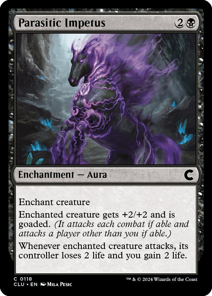 Image for Parasitic Impetus (Ravnica: Clue Edition) (118) - Magic: The Gathering