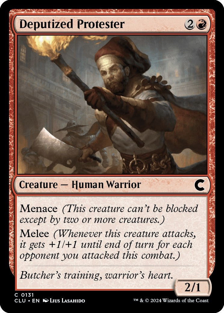 Image for Deputized Protester (Ravnica: Clue Edition) (131) - Magic: The Gathering