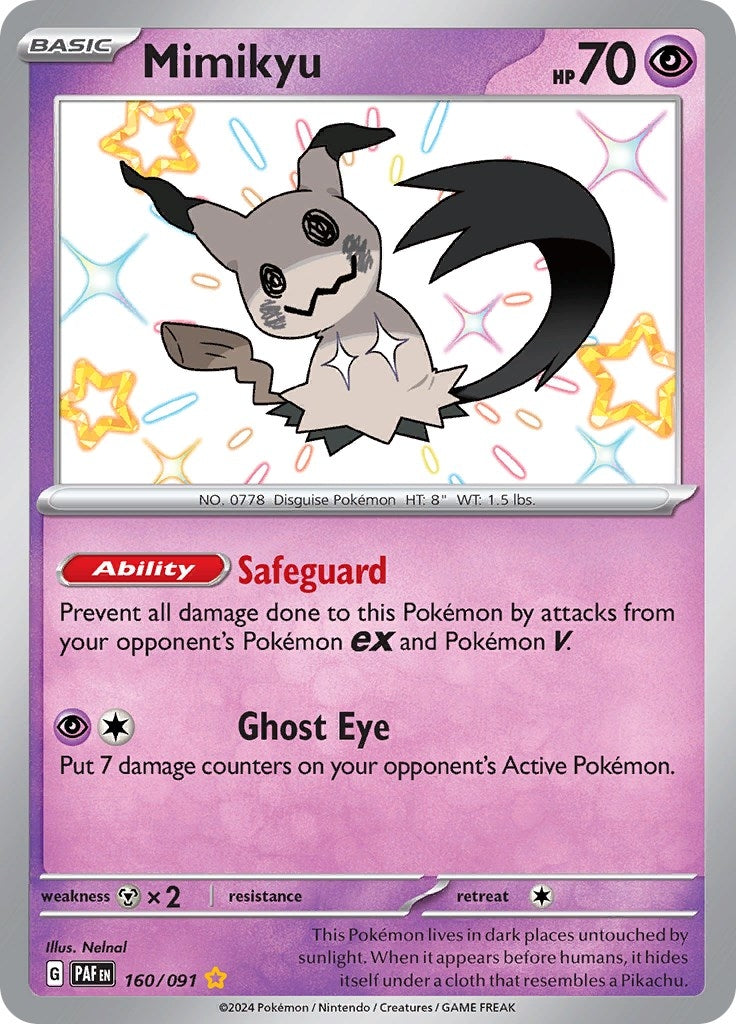 Image for Mimikyu (SV: Paldean Fates) (160/091) - Pokemon