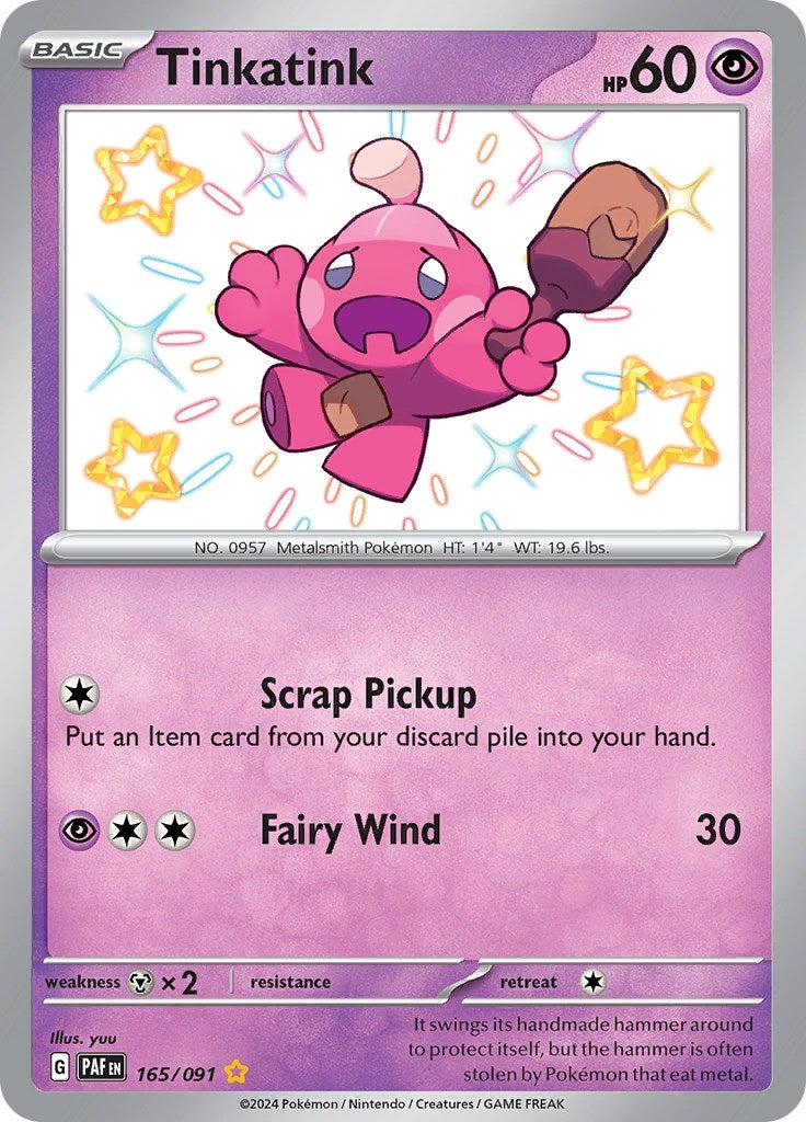Image for Tinkatink (SV: Paldean Fates) (165/091) - Pokemon
