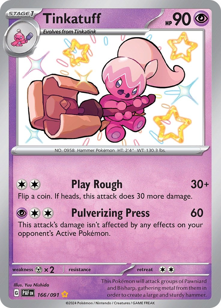 Image for Tinkatuff (SV: Paldean Fates) (166/091) - Pokemon