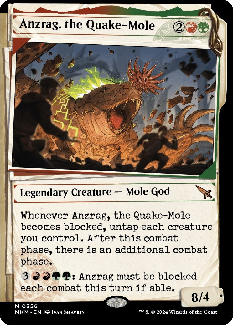 Image for Anzrag, the Quake-Mole (Showcase) (Murders at Karlov Manor) (356) - Magic: The Gathering