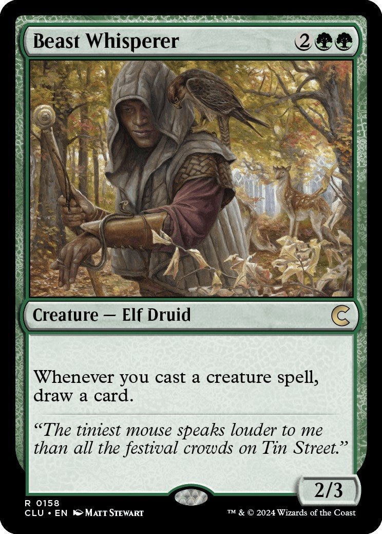 Image for Beast Whisperer (Ravnica: Clue Edition) (158) - Magic: The Gathering
