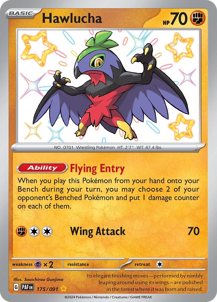 Image for Hawlucha (SV: Paldean Fates) (175/091) - Pokemon