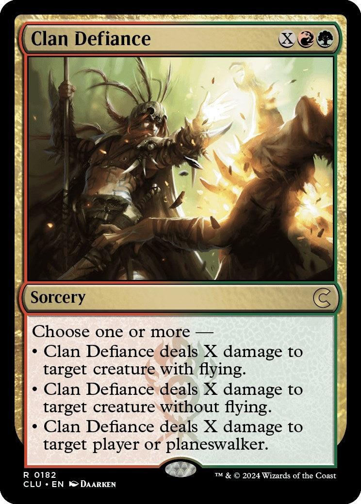 Image for Clan Defiance (Ravnica: Clue Edition) (182) - Magic: The Gathering