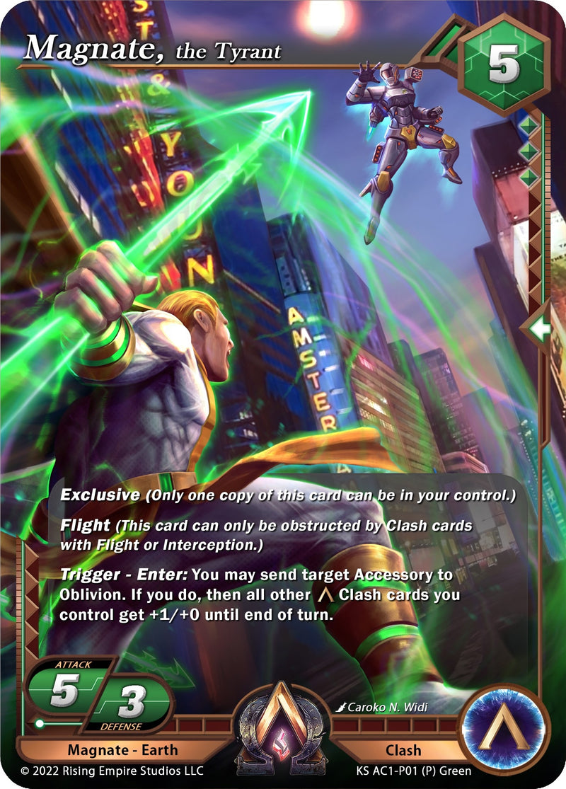 Image for Magnate, the Tyrant (The Awakening (Kickstarter)) (KS AC1-P01) - Alpha Clash